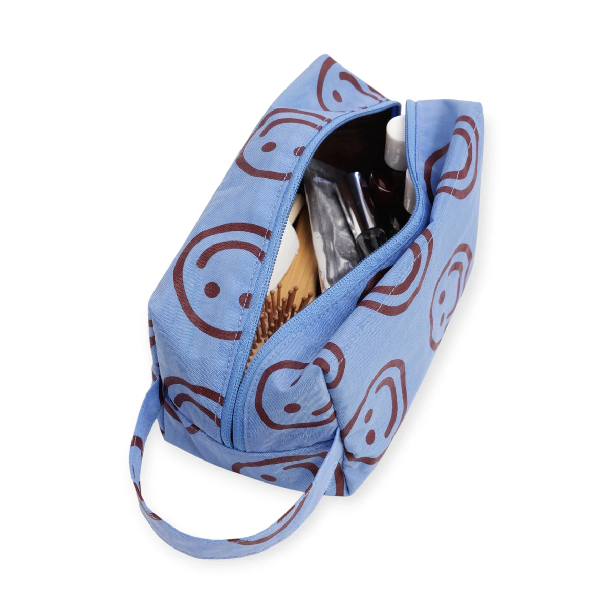 Baggu Toiletry Dopp Kit - Misty Blue Happy