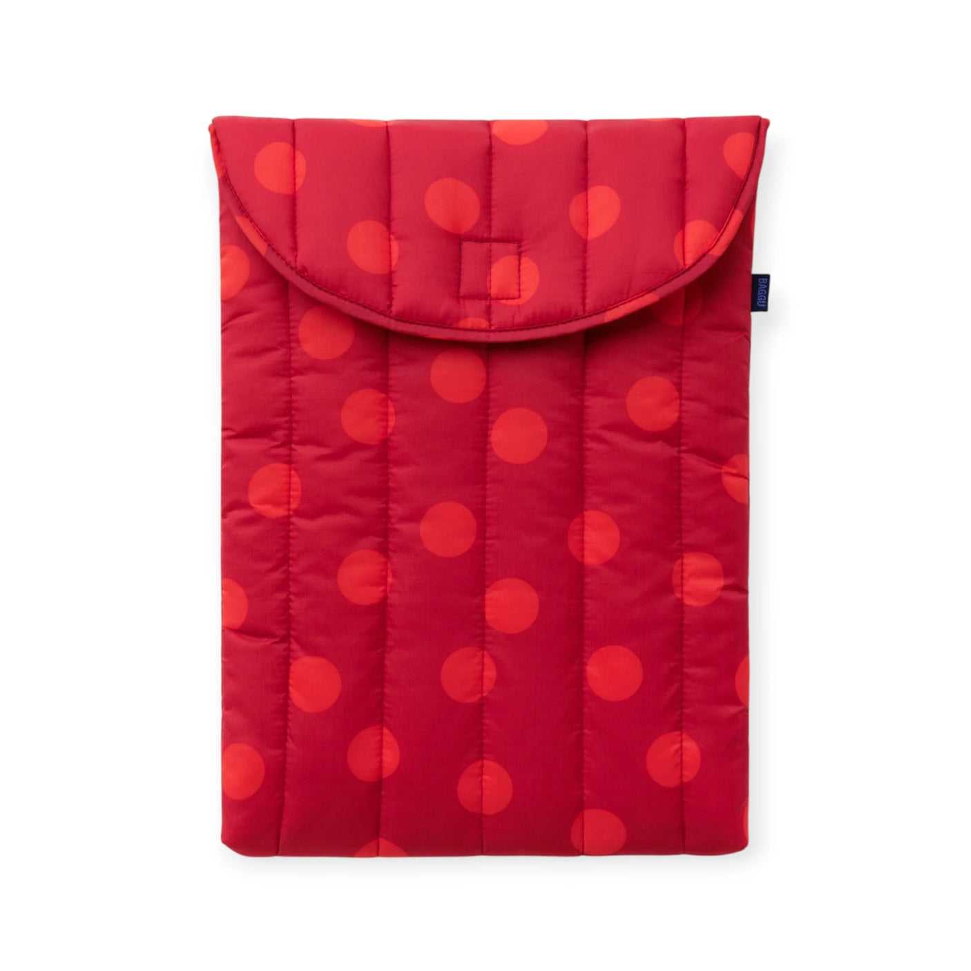 Baggu Puffy Laptop Case 16" - Red Polka Dot