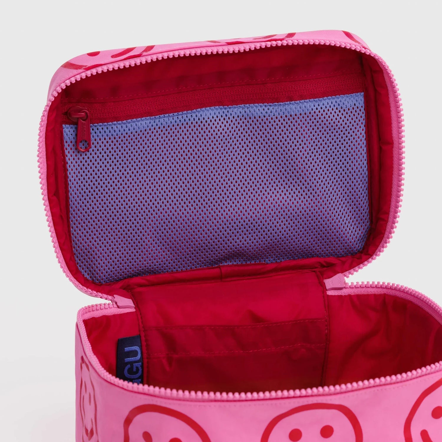 Baggu Large Cosmetic Case - Azalea Pink Happy