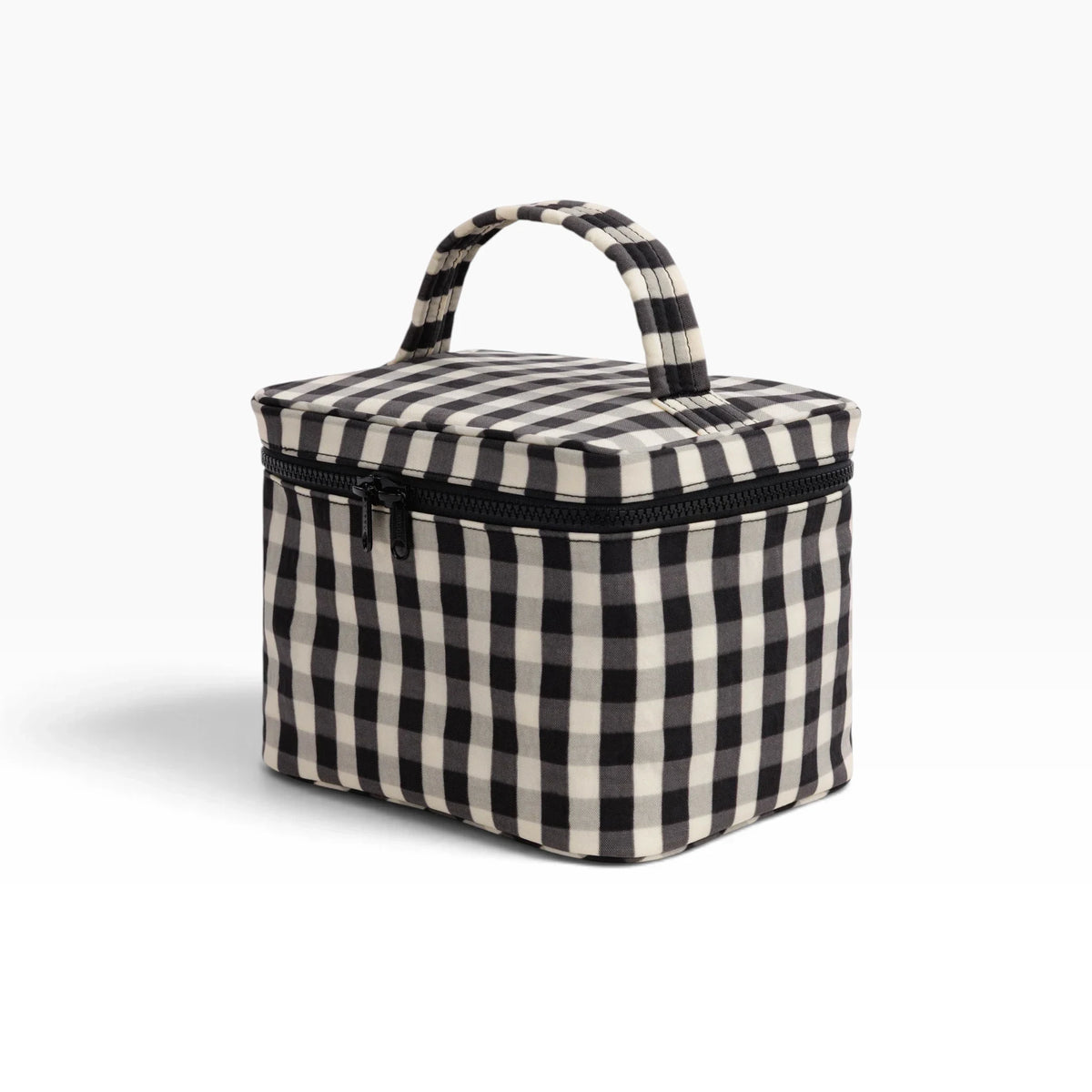 Baggu Large Cosmetic Case - Black & Cream Gingham