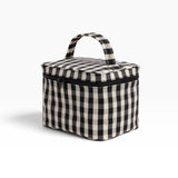 Baggu Large Cosmetic Case - Black & Cream Gingham
