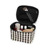 Baggu Large Cosmetic Case - Black & Cream Gingham