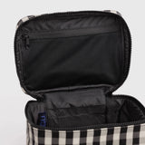 Baggu Large Cosmetic Case - Black & Cream Gingham