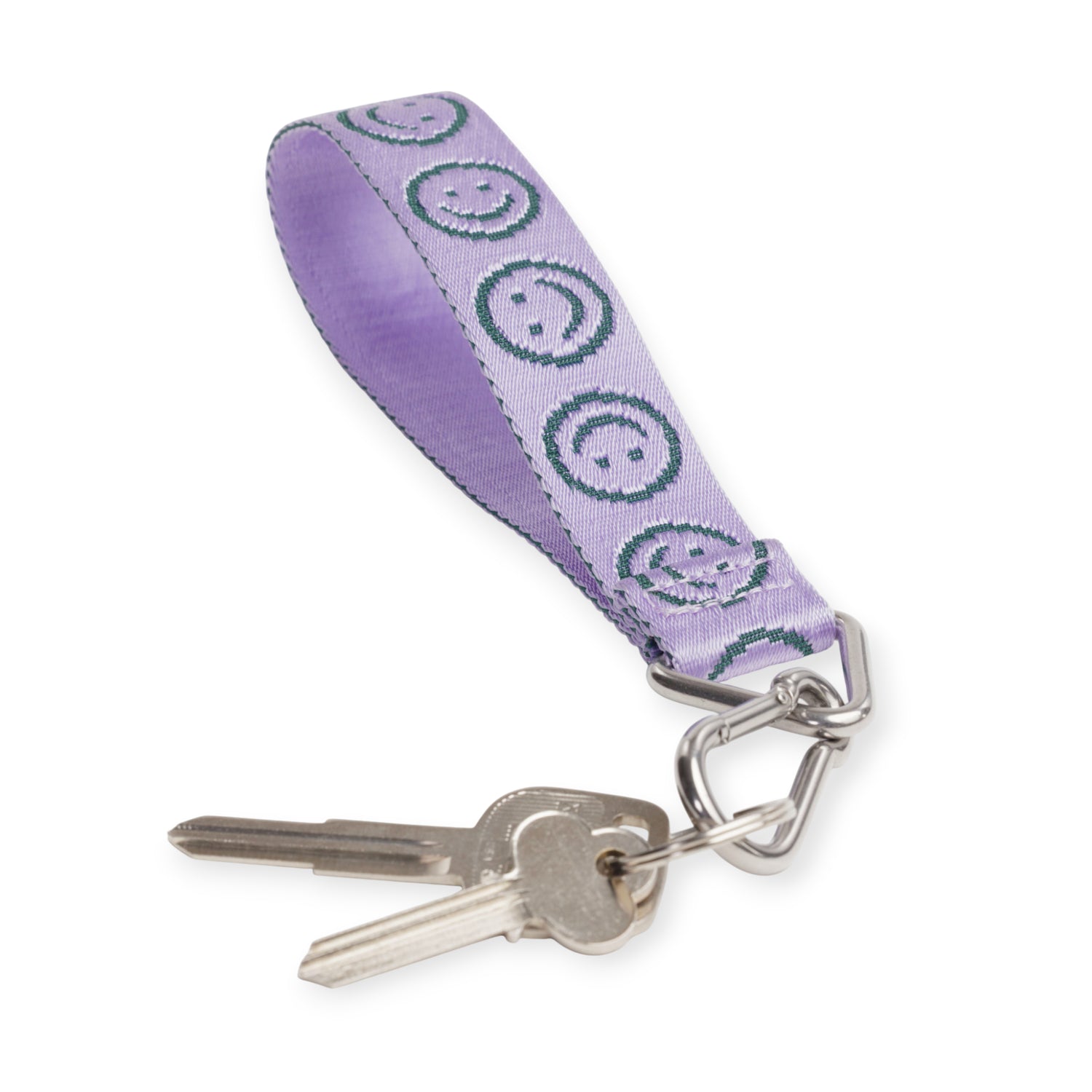 Baggu Logo Keychain - Lilac Happy