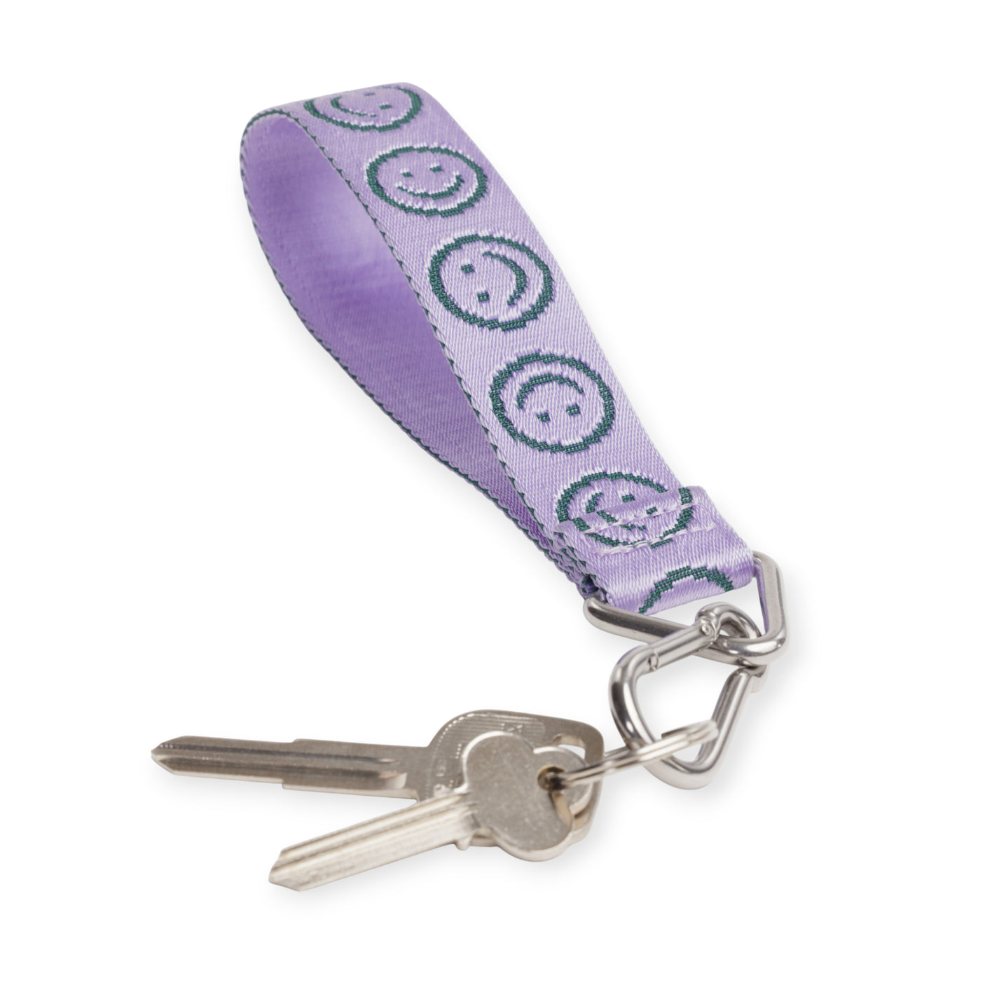 Baggu Logo Keychain - Lilac Happy