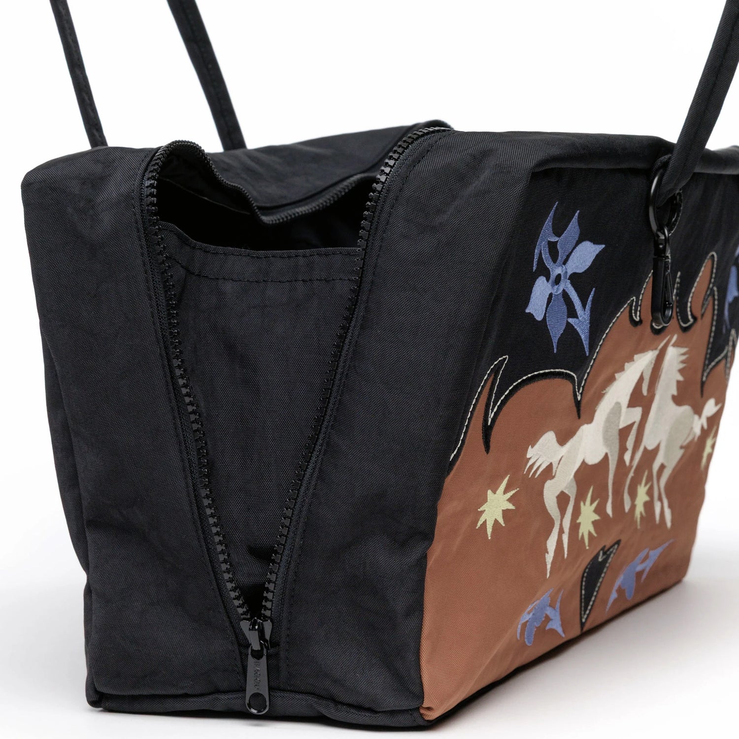 Baggu Medium Nylon Bowler Bag - Western Applique