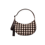 Baggu Medium Nylon Crescent Bag - Blurred Gingham