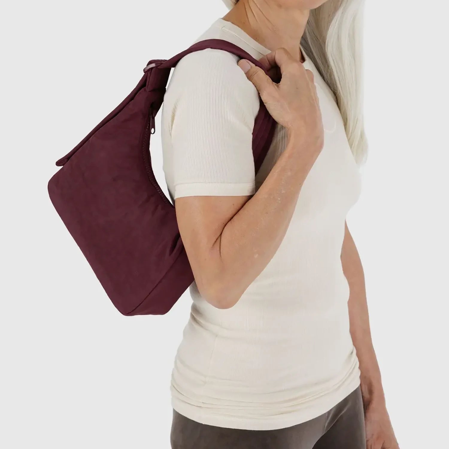 Baggu Mini Nylon Shoulder Bag - Mahogany