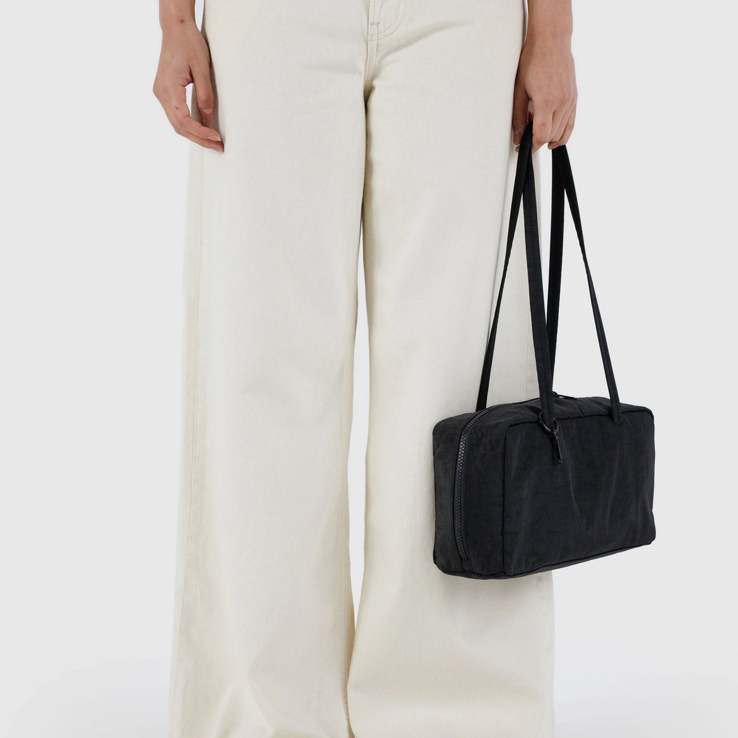 Baggu Nylon Bowler Bag - Black