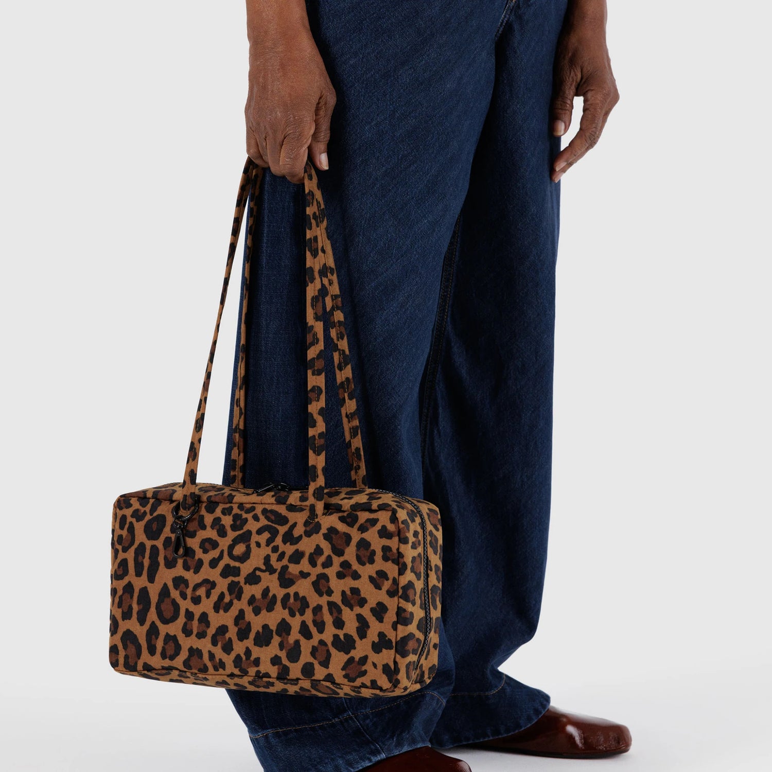 Baggu Nylon Bowler Bag - Leopard