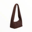 Baggu nylon meringue bag, dark brown, short top handles