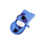 Baggu Puffy Earbuds Case - Blue Polka Dot