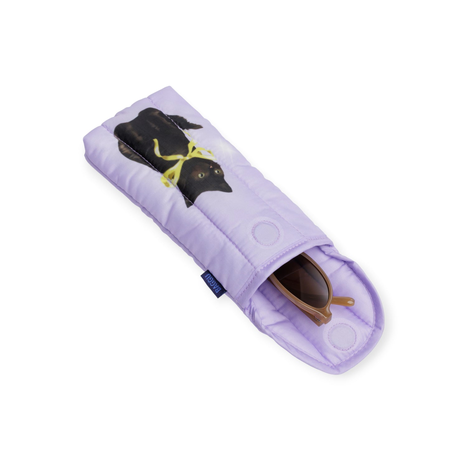 Baggu Puffy Glasses Sleeve - Fancy Cats