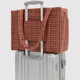 Baggu Small Cloud Carry-on - Tan Houndstooth