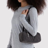 Baggu Small Denim Bowler Bag - Washed Black