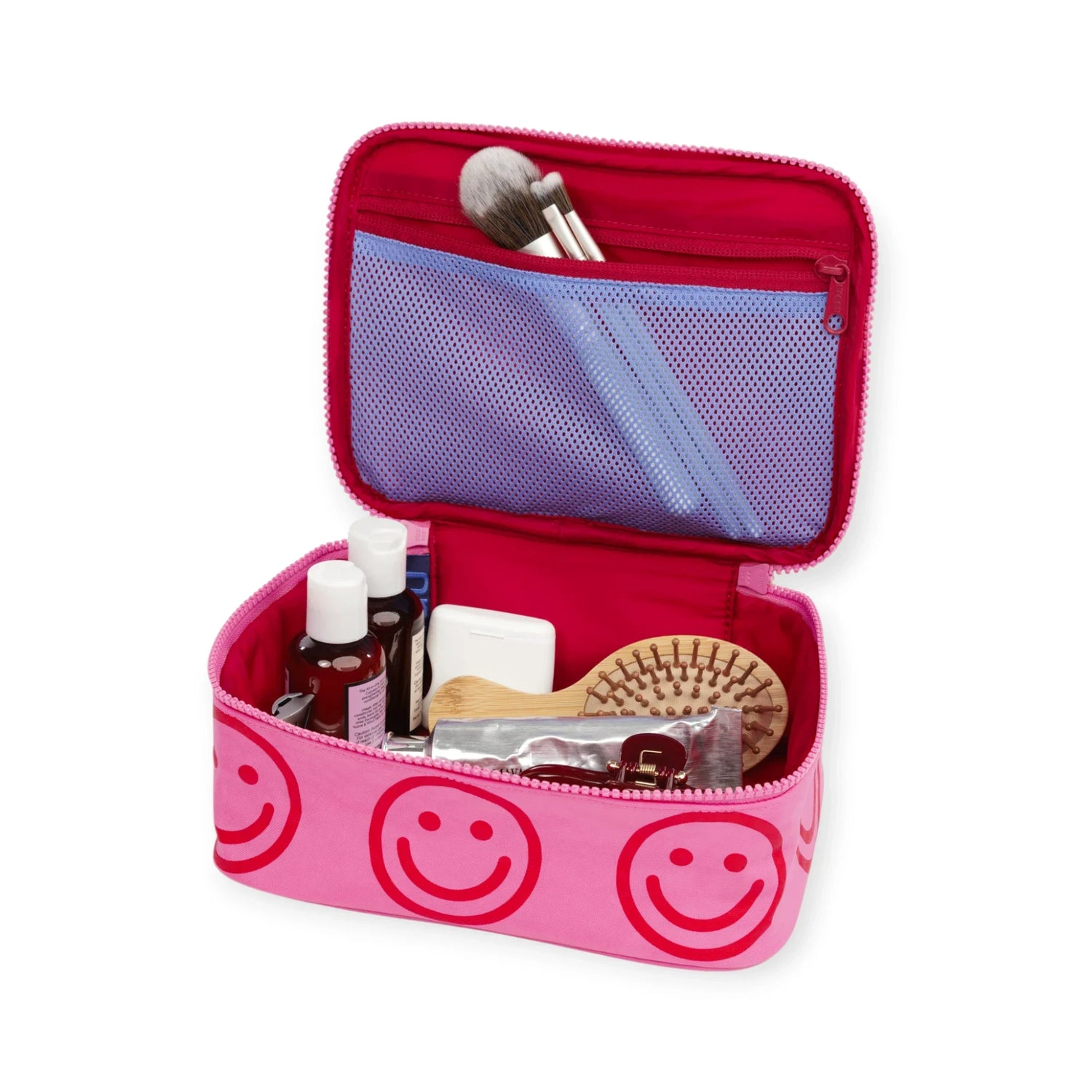 Baggu Small Cosmetic Case - Azalea Pink Happy