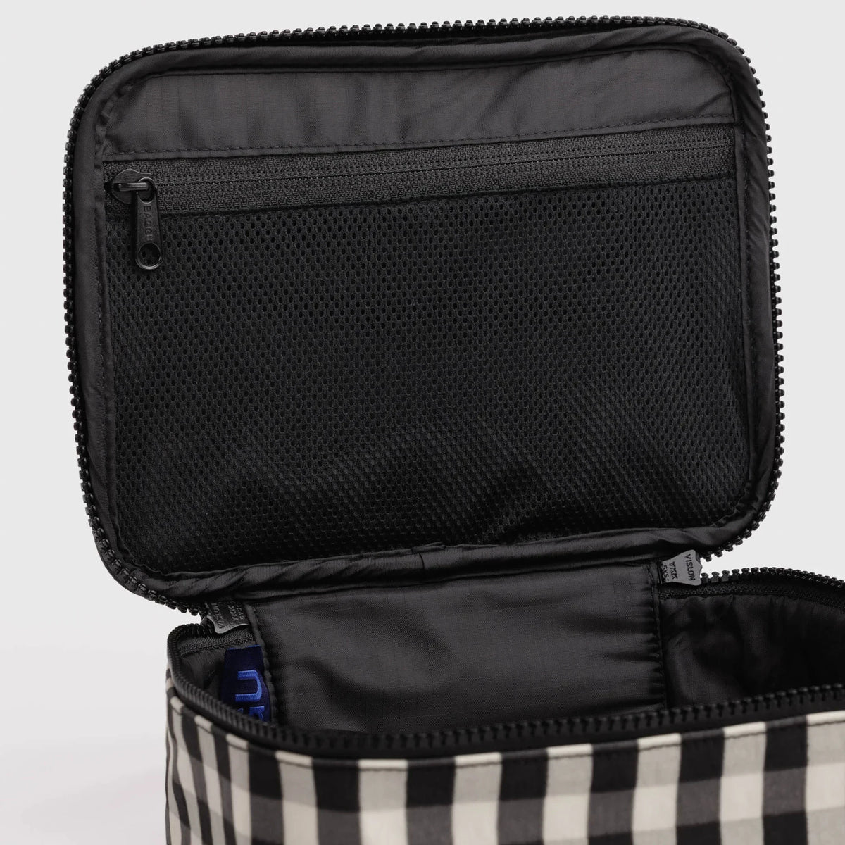 Baggu Small Cosmetic Case - Black & Cream Gingham