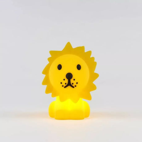 This Lion Miffy Night Light (15cm) by Miffy is a charming addition to the Miffy and Friends Light Series, featuring a small, softly glowing yellow lion shape that stands out beautifully against a plain background.