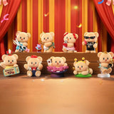 Butterbear blind box figure set: multiple plush bears in varied outfits and poses