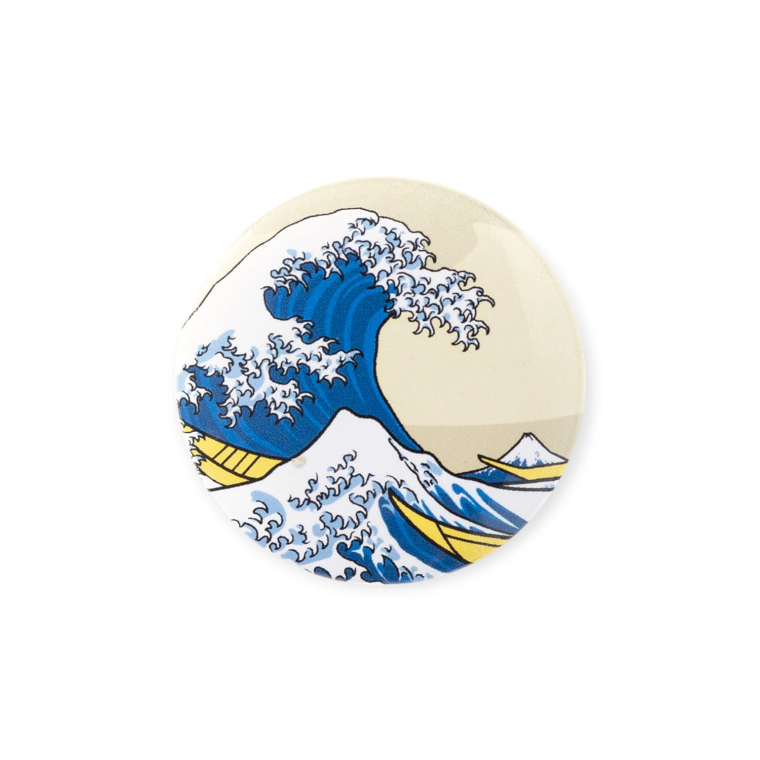 Button Badge Art - Hokusai Great Wave