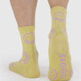 Baggu Crew Socks - Straw Happy