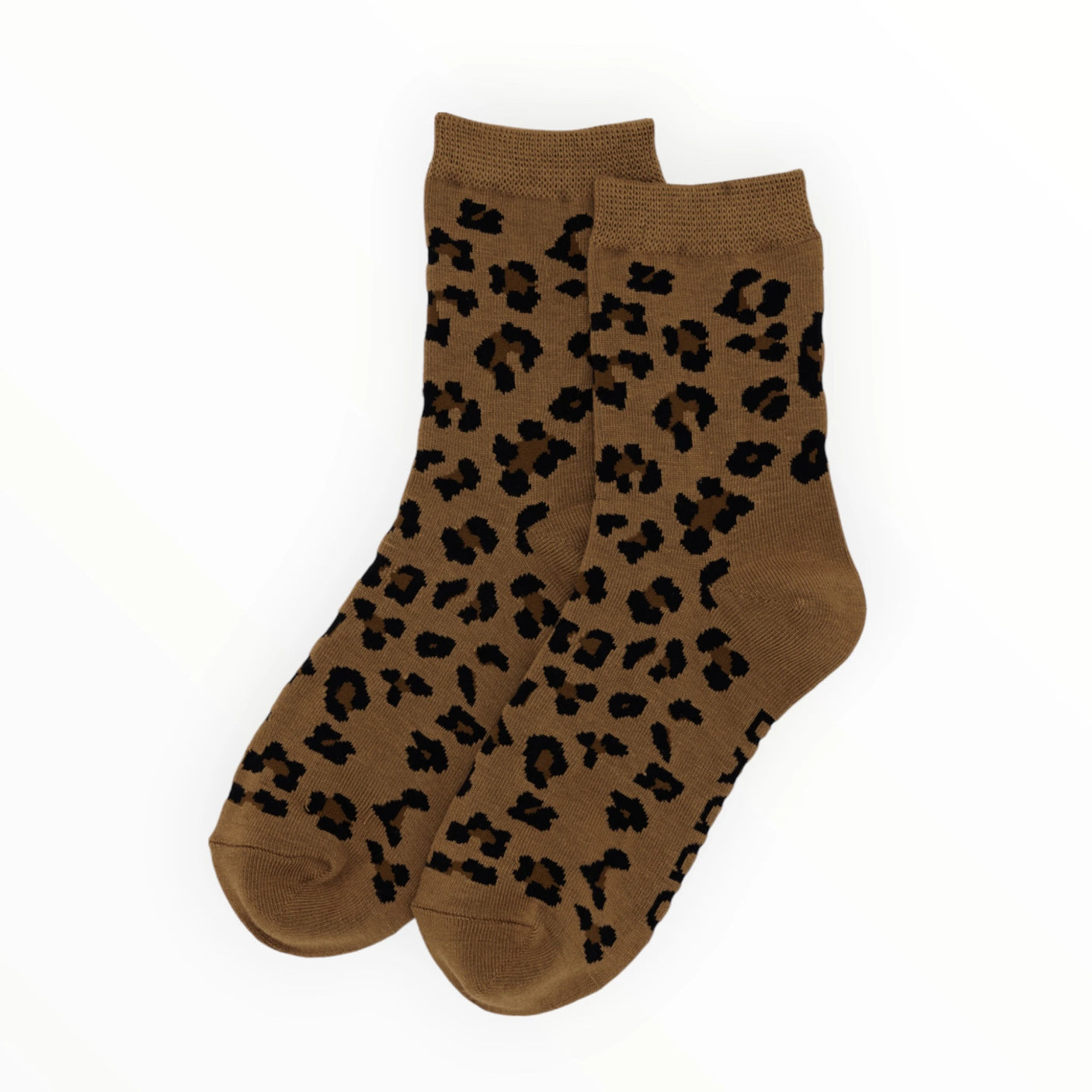 Baggu Crew Socks - Dark Leopard