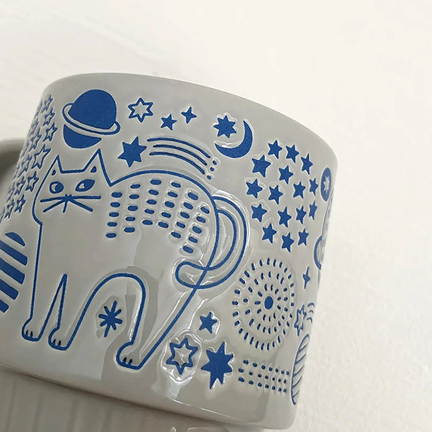 Decole Stackable Mug - Universe Cat