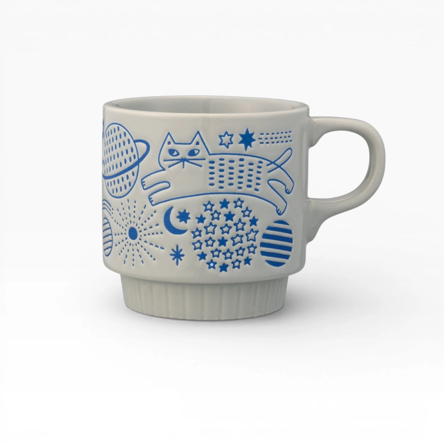 Decole Stackable Mug - Universe Cat
