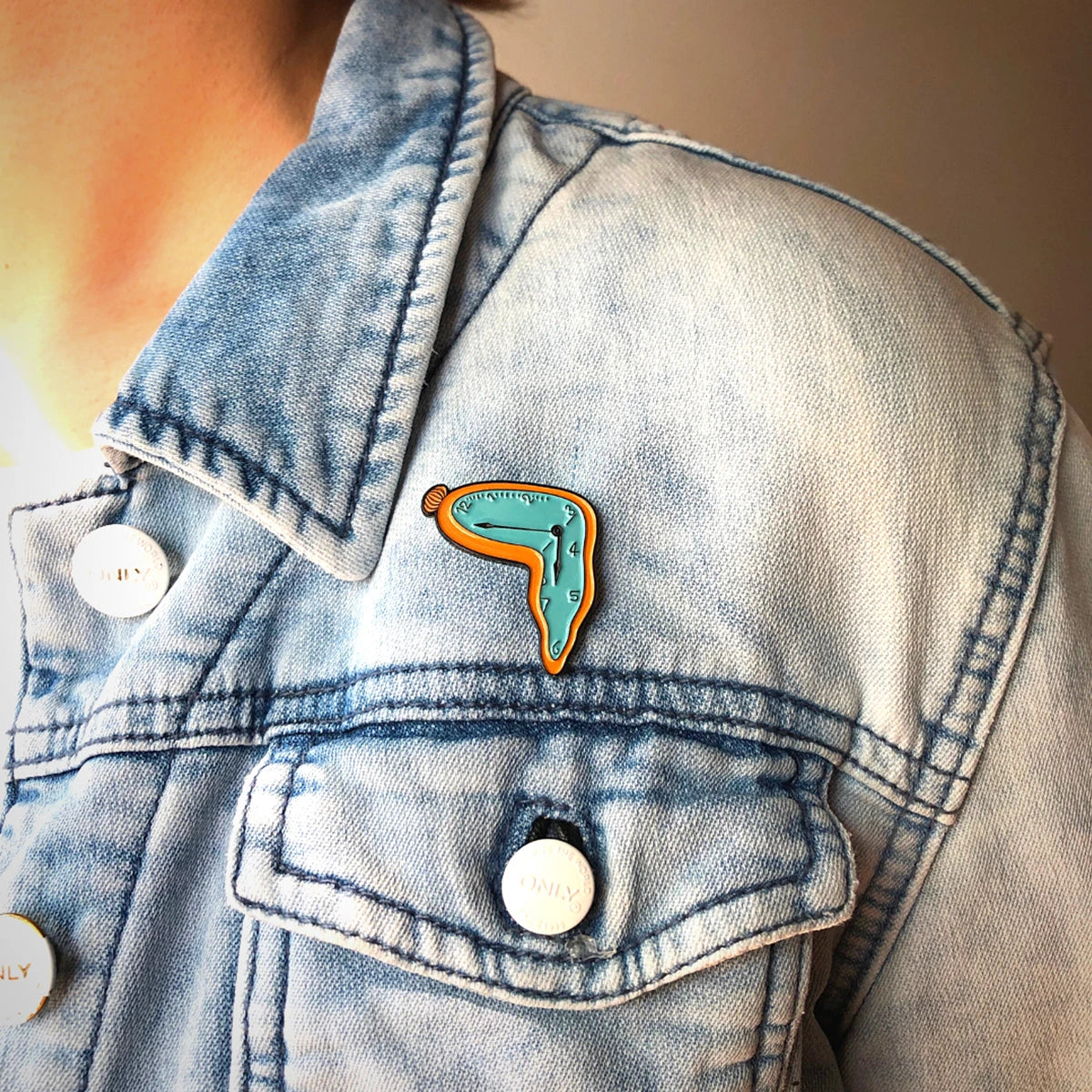 Enamel Pin Art - Dali Persistence of Memory