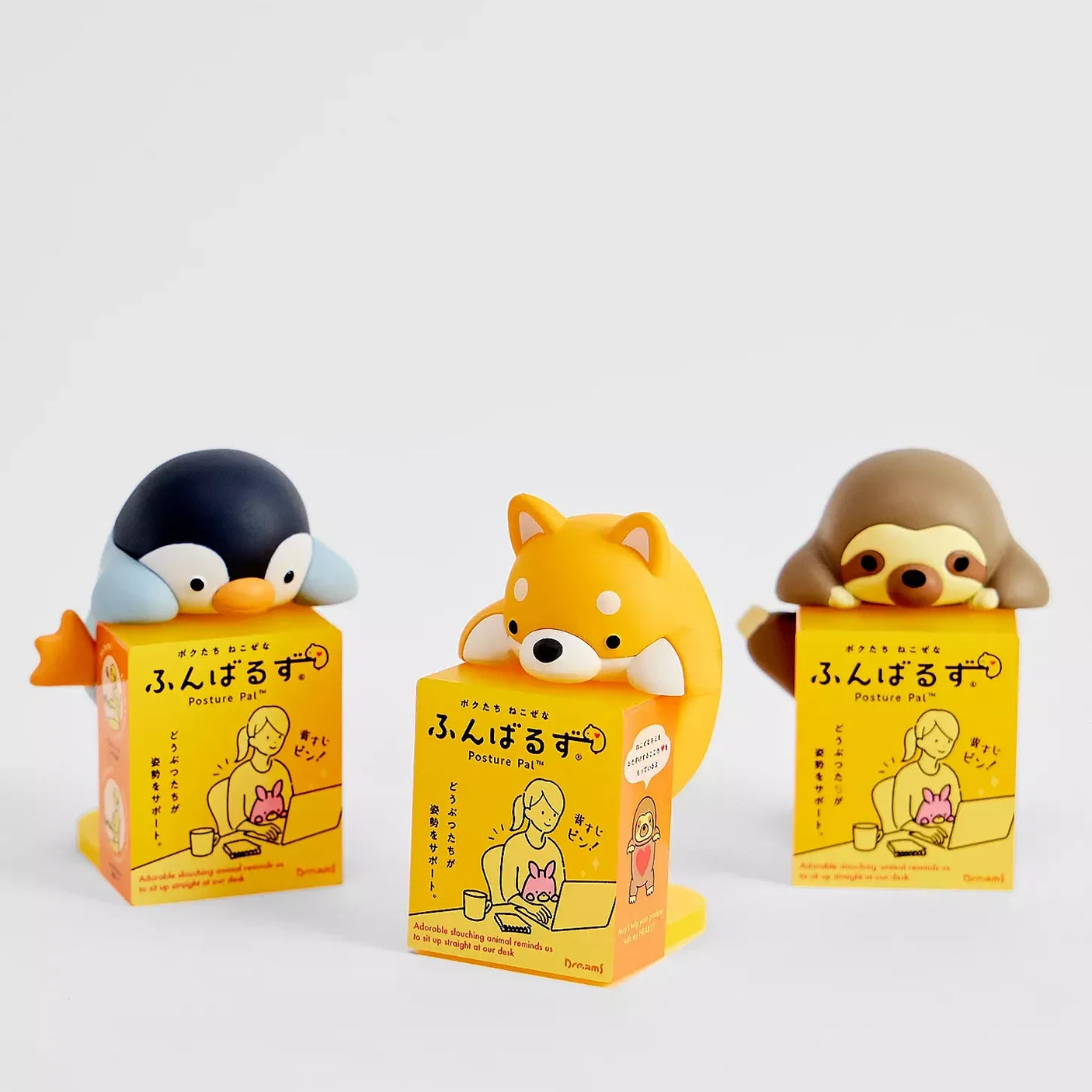 Decorative mini blind box packages with animal figure toppers (three assorted designs)