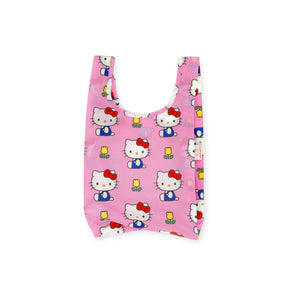 Pink baby tote bag with Hello Kitty faces and bows all over