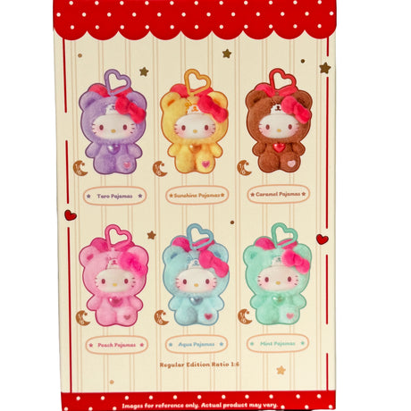 Hello Kitty Teddy Pajamas Plush Pendant - Blind Box