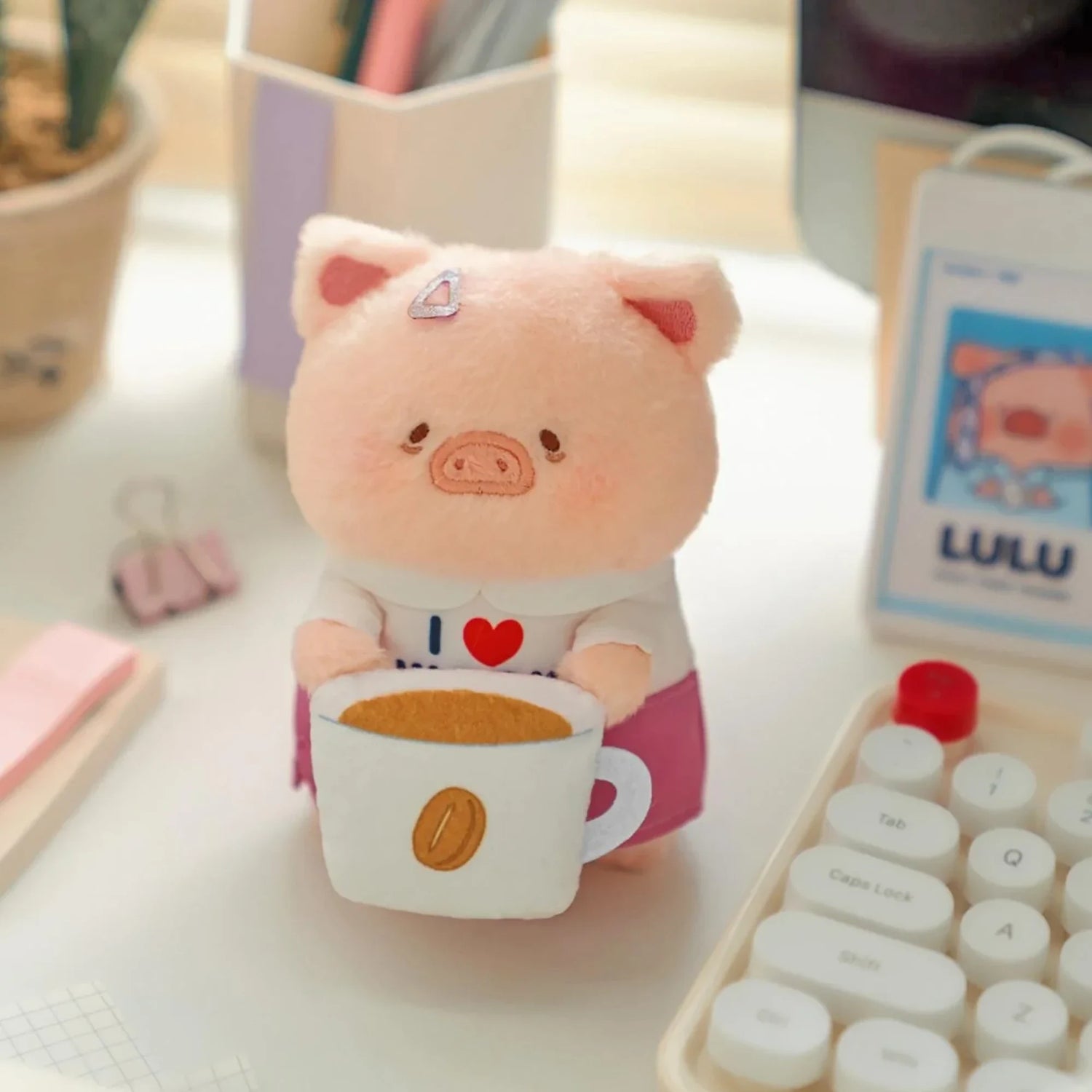 LuLu The Piggy Office My Workplace Partners - Monitor Plush Keychain Blind Box