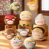 LuLu The Piggy - Dim Sum Food Hunter Keychain Blind Box featuring plush piggy characters in detailed dim sum-inspired costumes by LuLu The Piggy