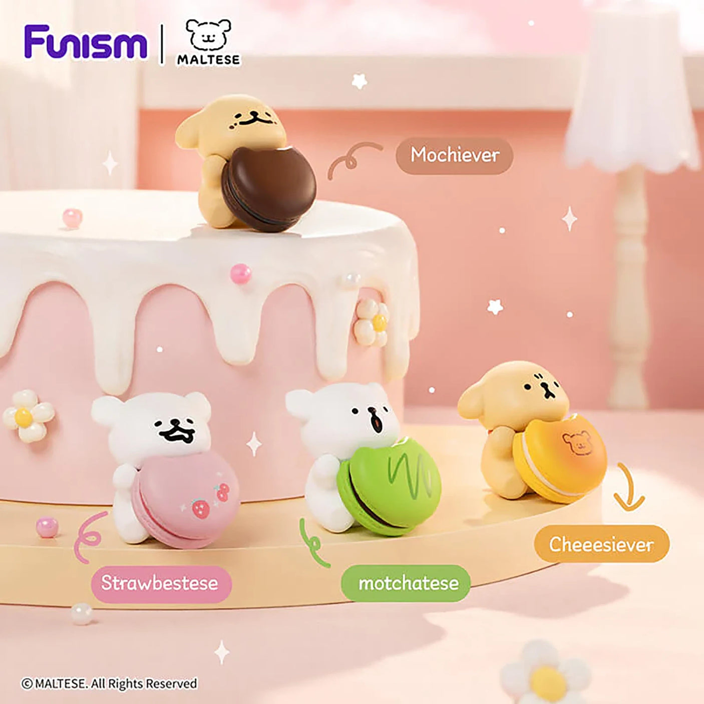 Maltese Sweet Puppy Face Blind Box - 3pc Set