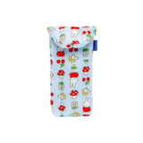 Puffy glasses sleeve in light blue with Miffy cartoon characters pattern