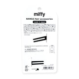 Miffy hair clips, set of two black snap barrettes