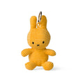 A 10cm plush Miffy Keychain in yellow featuring a delightful corduroy texture and black embroidered facial details.