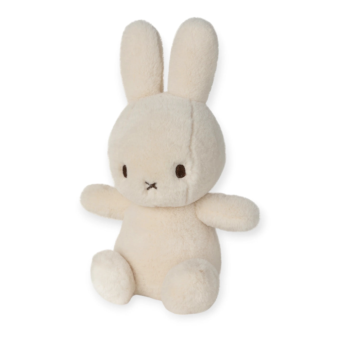 The Cozy Miffy Plush & Gift Box Cream, standing at 23cm, features a cuddly beige design with long ears and simple facial characteristics. Created from exceptionally soft fabric, it is displayed upright against a plain white backdrop, making it an ideal addition to any gift box. Perfect for gifting!