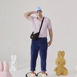 Miffy Crescent Crossbody Bag - Black
