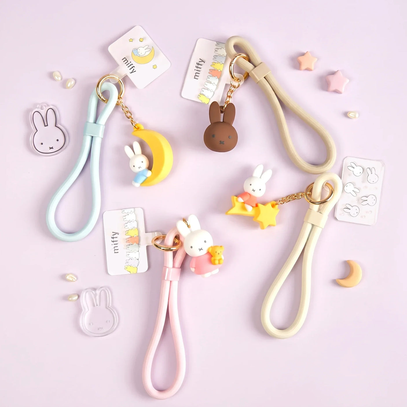 Miffy Pastel Phone Lanyard - Blue Moon