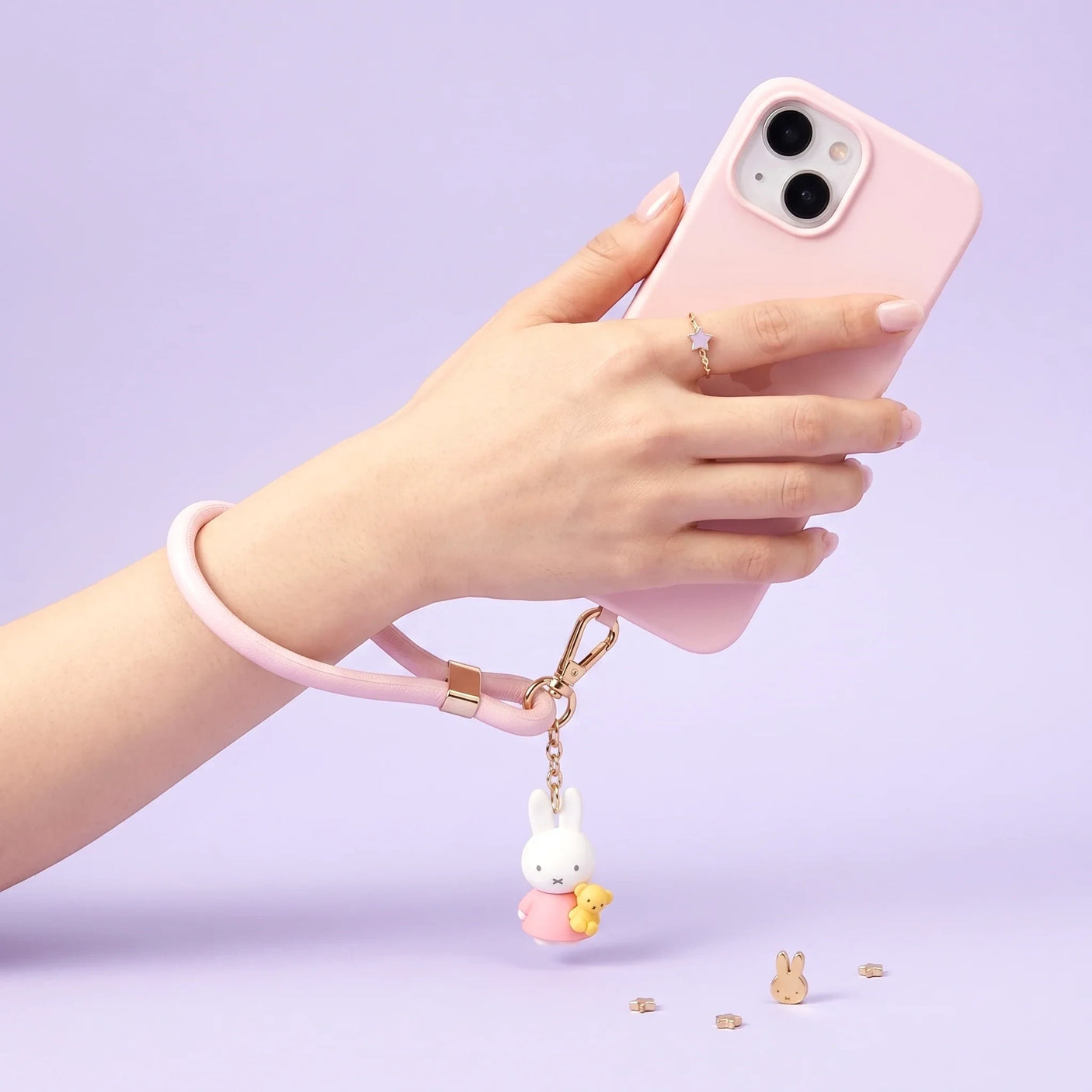Miffy Pastel Phone Lanyard - Blue Moon