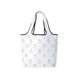 The Miffy Reusable Shopping Bag by Miffy is a lightweight, compact tote perfect for everyday use. It features a stylish pattern of simple black line bunny face drawings.