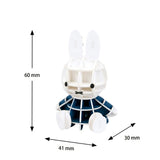 Miffy 3D paper puzzle by Si-gu-mi with dimensions 60x41x30mm, featuring a sitting bunny in blue outfit.