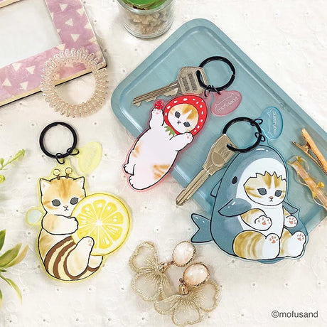 Mofusand Shark Keychain