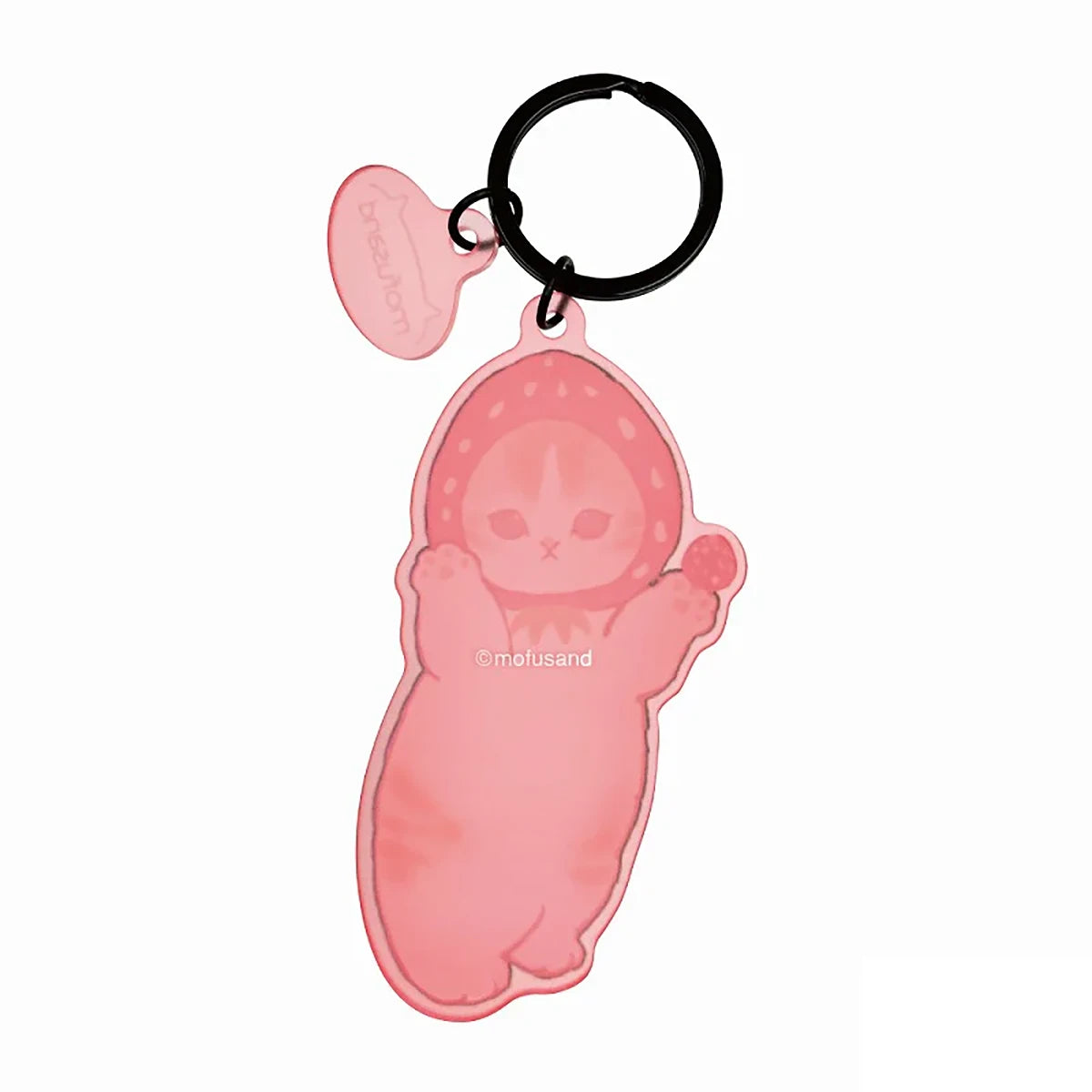 Mofusand Strawberry Cat Keychain
