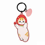 Mofusand Strawberry Cat Keychain