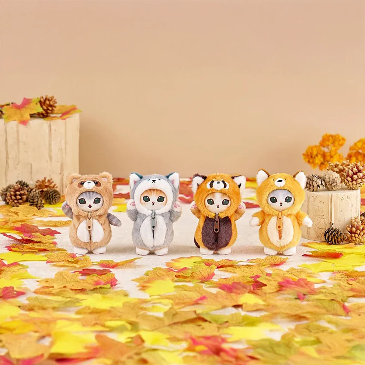 Mofusand Wolf Meow Mascot Plush Keychain