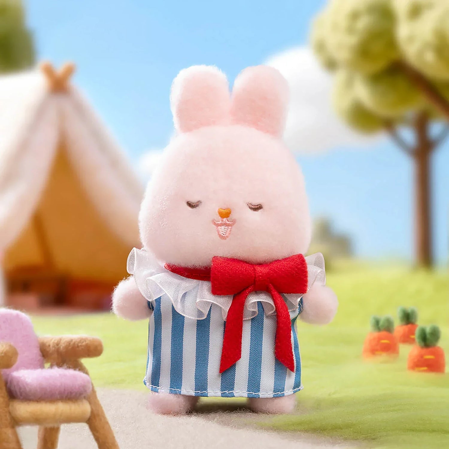 MOMO Bunny Vibrant Plush Keychain Blind Box