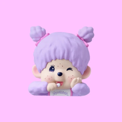 Purple figure from the Monchhichi Hippers Colors Wink Series Lineup